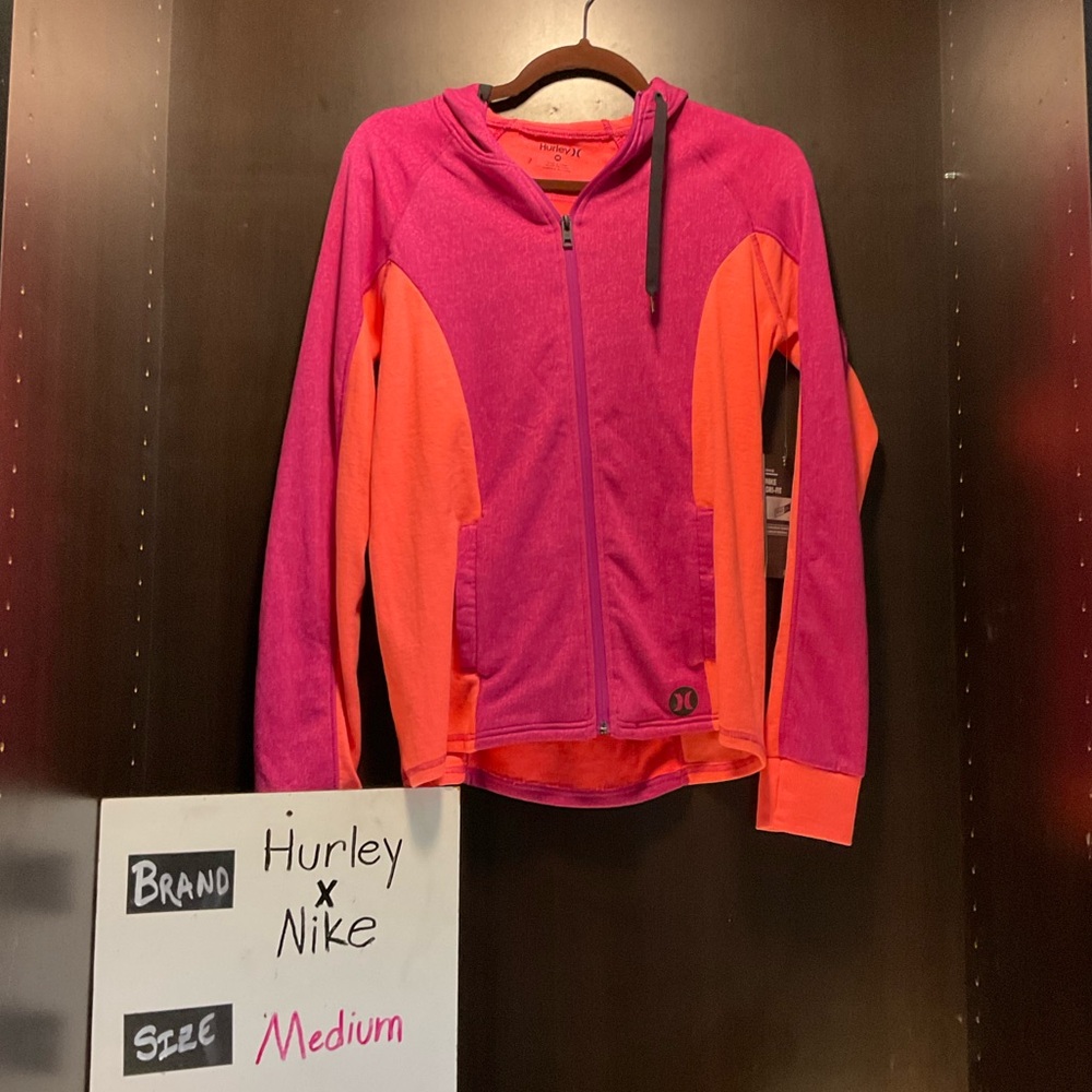 LastChanceB4GoodWill Hurley Women's Pink and Orange Jacket